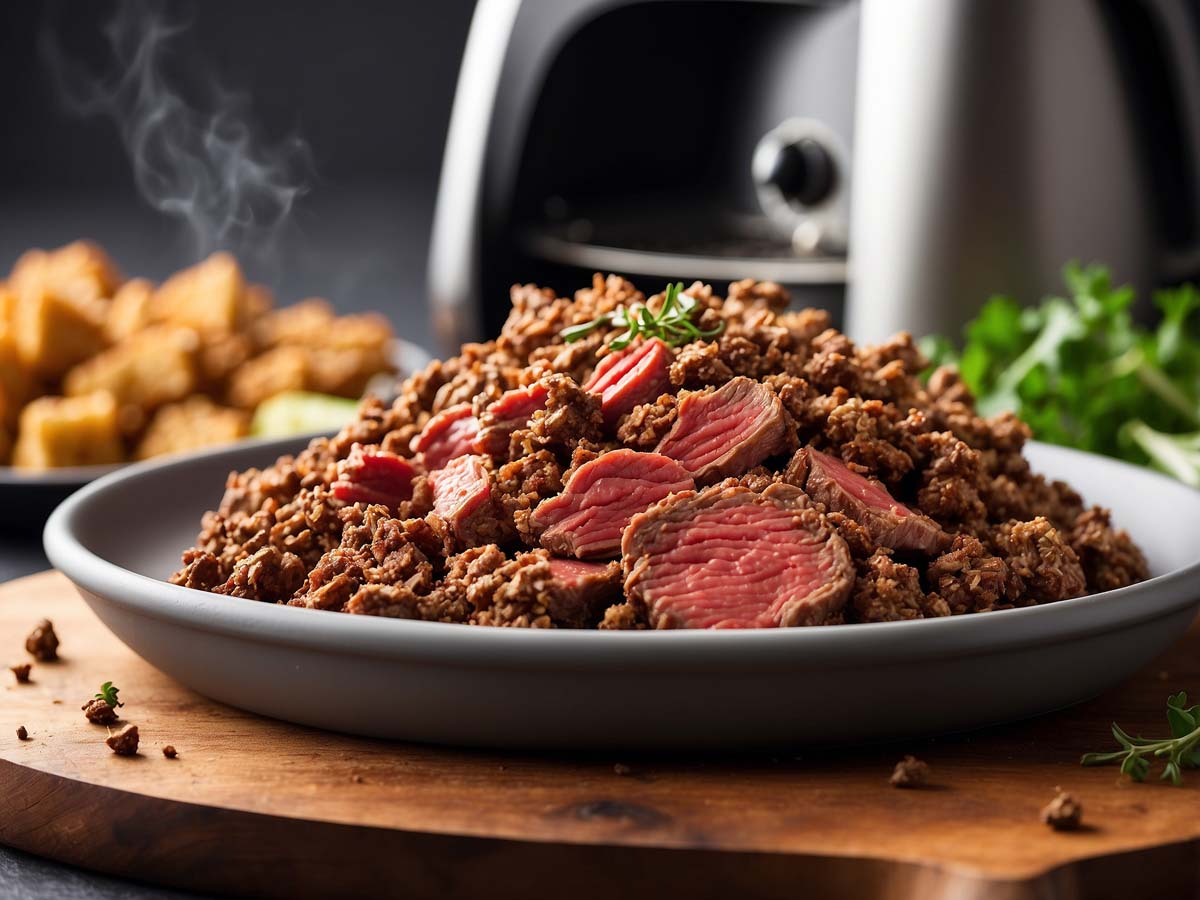 Cook Ground Beef in Air Fryer