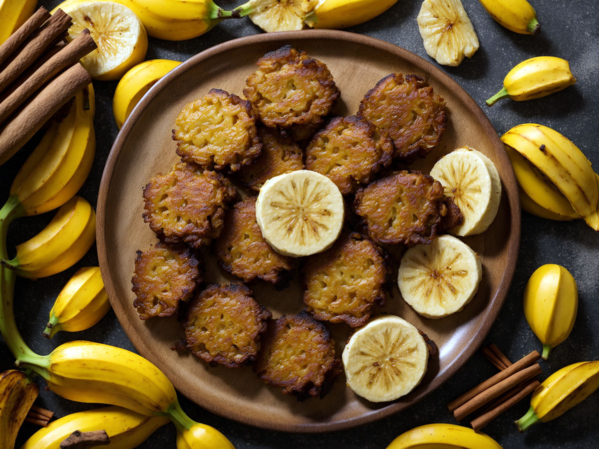 To make with bananas in an air fryer, try crispy banana chips, banana fritters, or stuffed bananas with chocolate