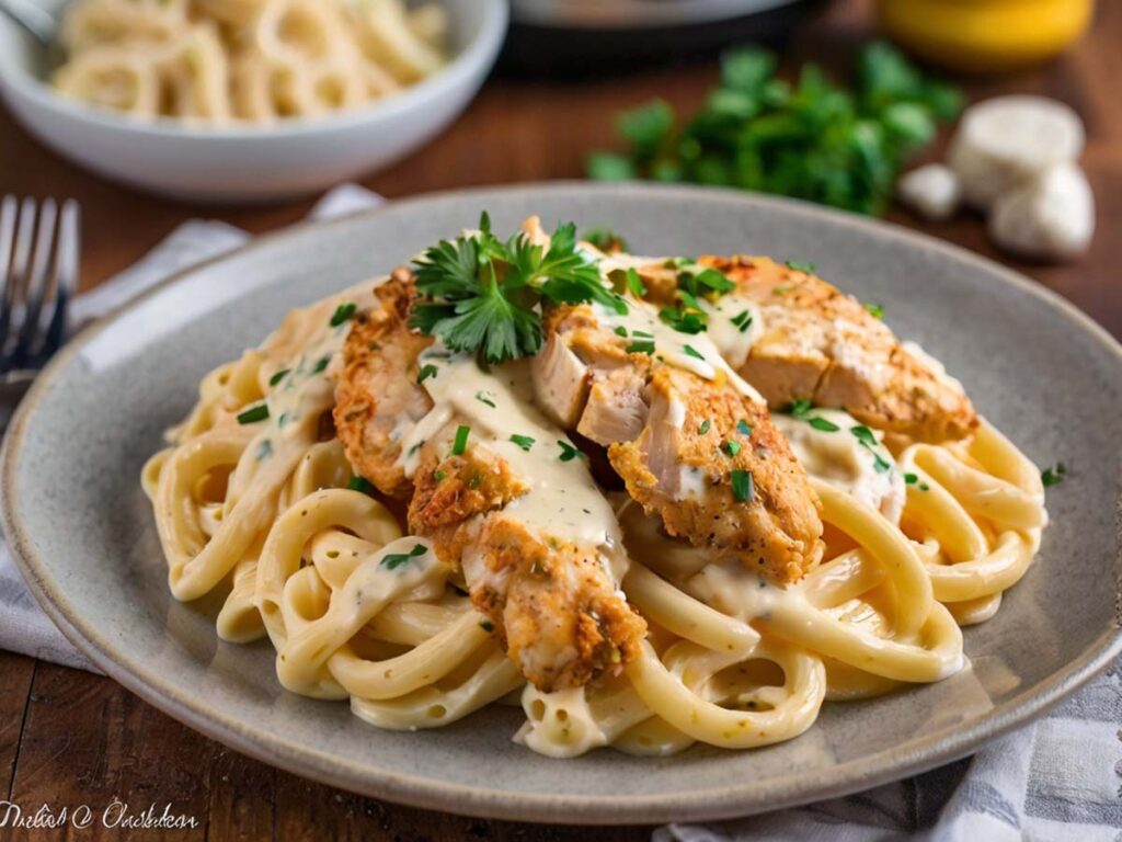 Air Fryer Chicken Alfredo Recipe