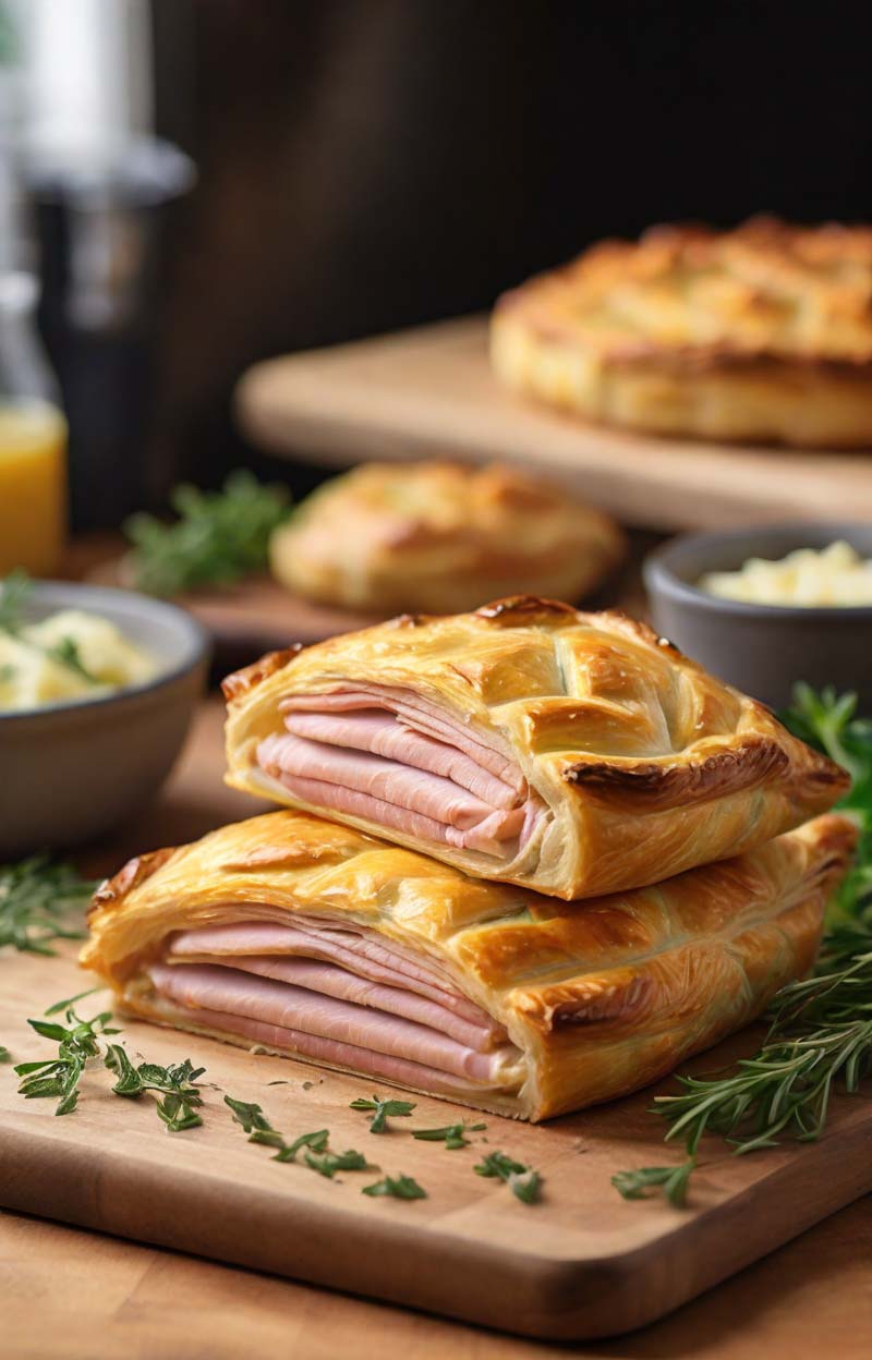 Air Fryer Costco Ham and Cheese Pastry