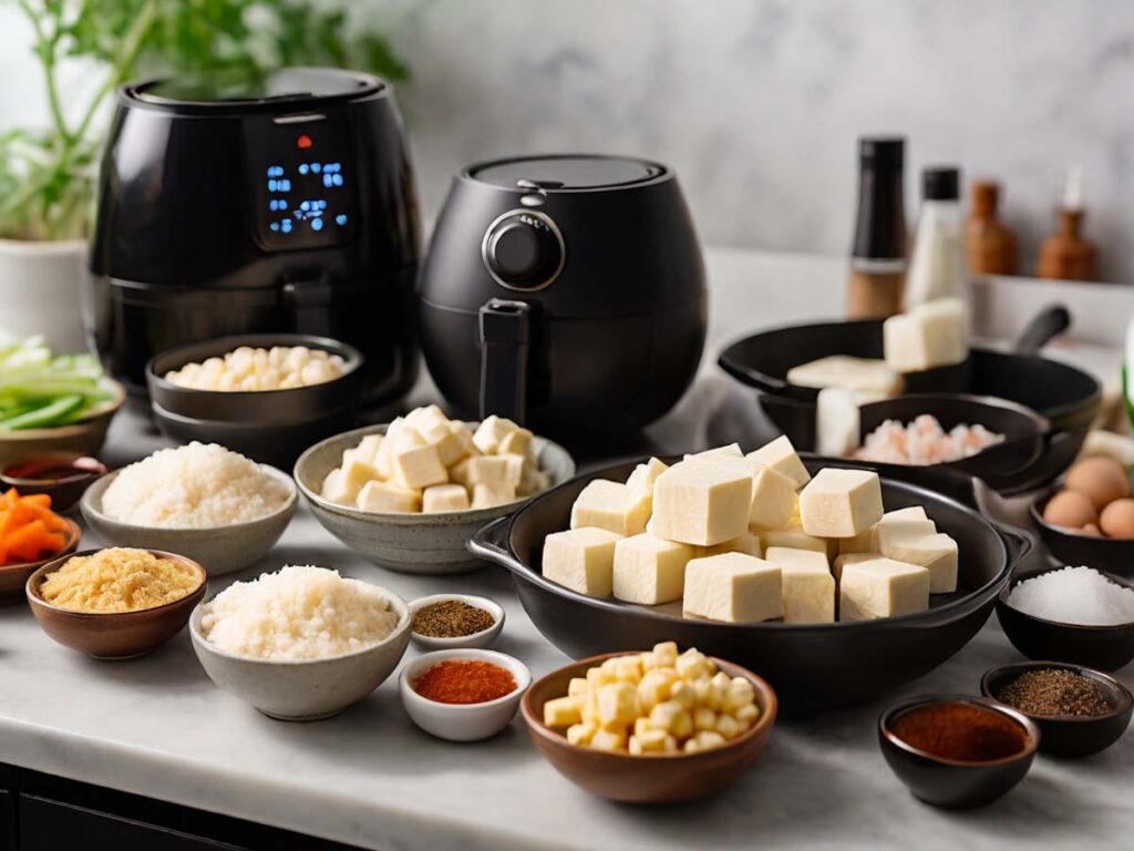 Essential Ingredients and Equipment for Making Agedashi Tofu Using an Air Fryer