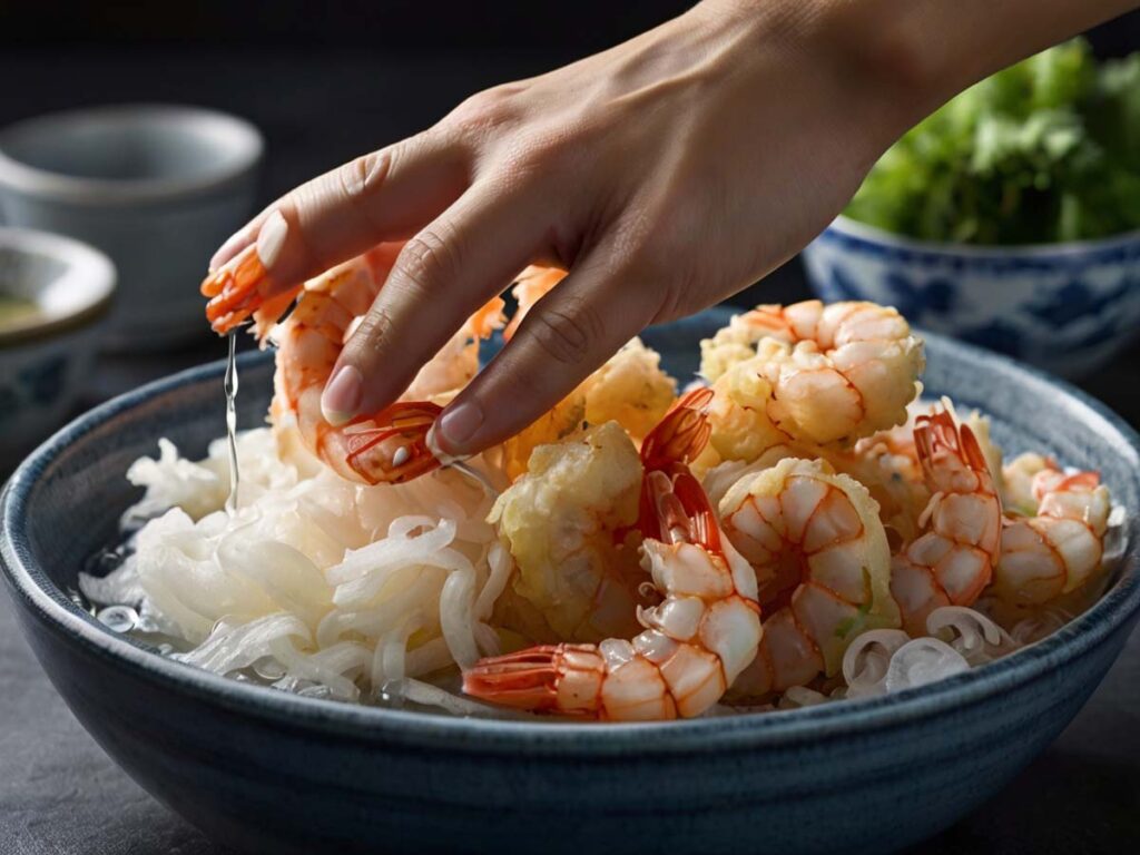 Preparation of Tempura Shrimp