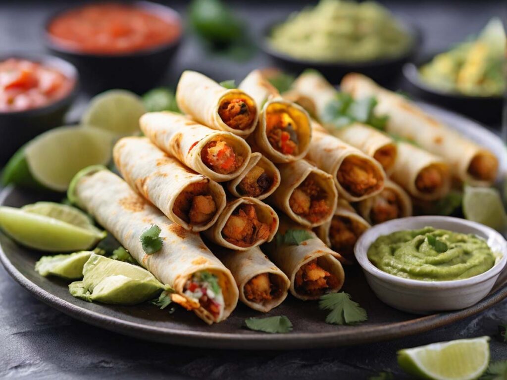 Serving Air Fryer Delimex Taquitos