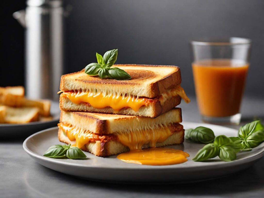 Serving Air Fryer Starbucks Grilled Cheese