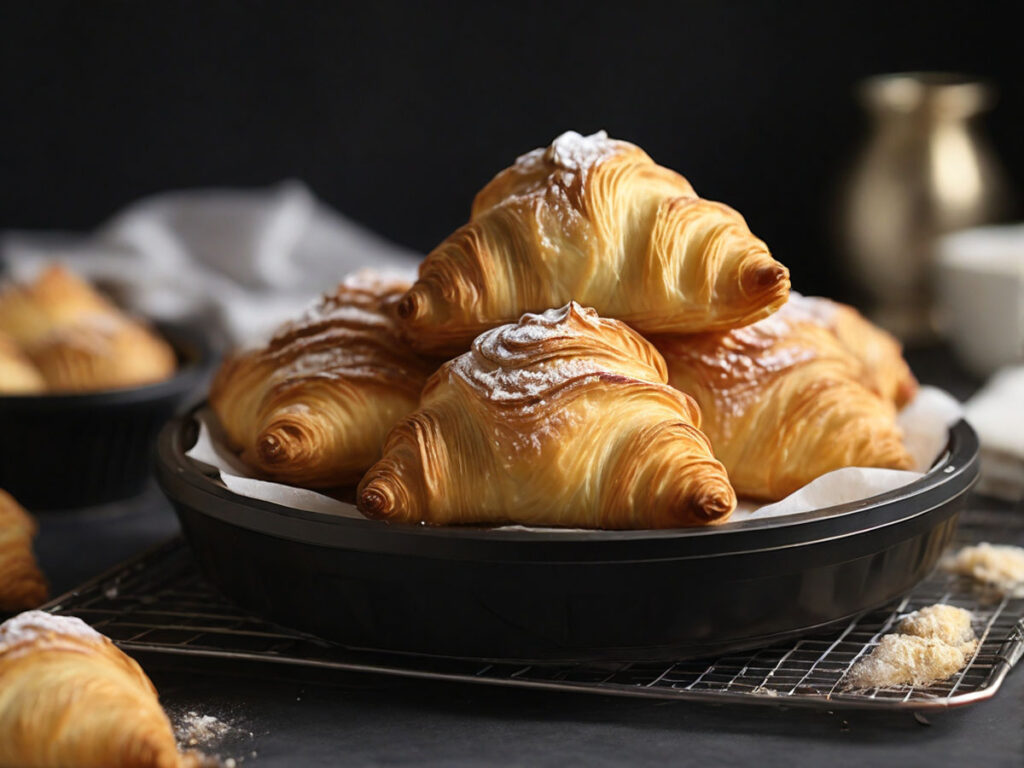 Trader Joe's Sfogliatelle in an Air Fryer Basket