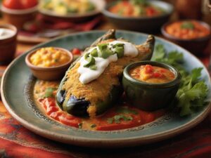 Air Fryer Chile Rellenos With Egg Roll Wrappers
