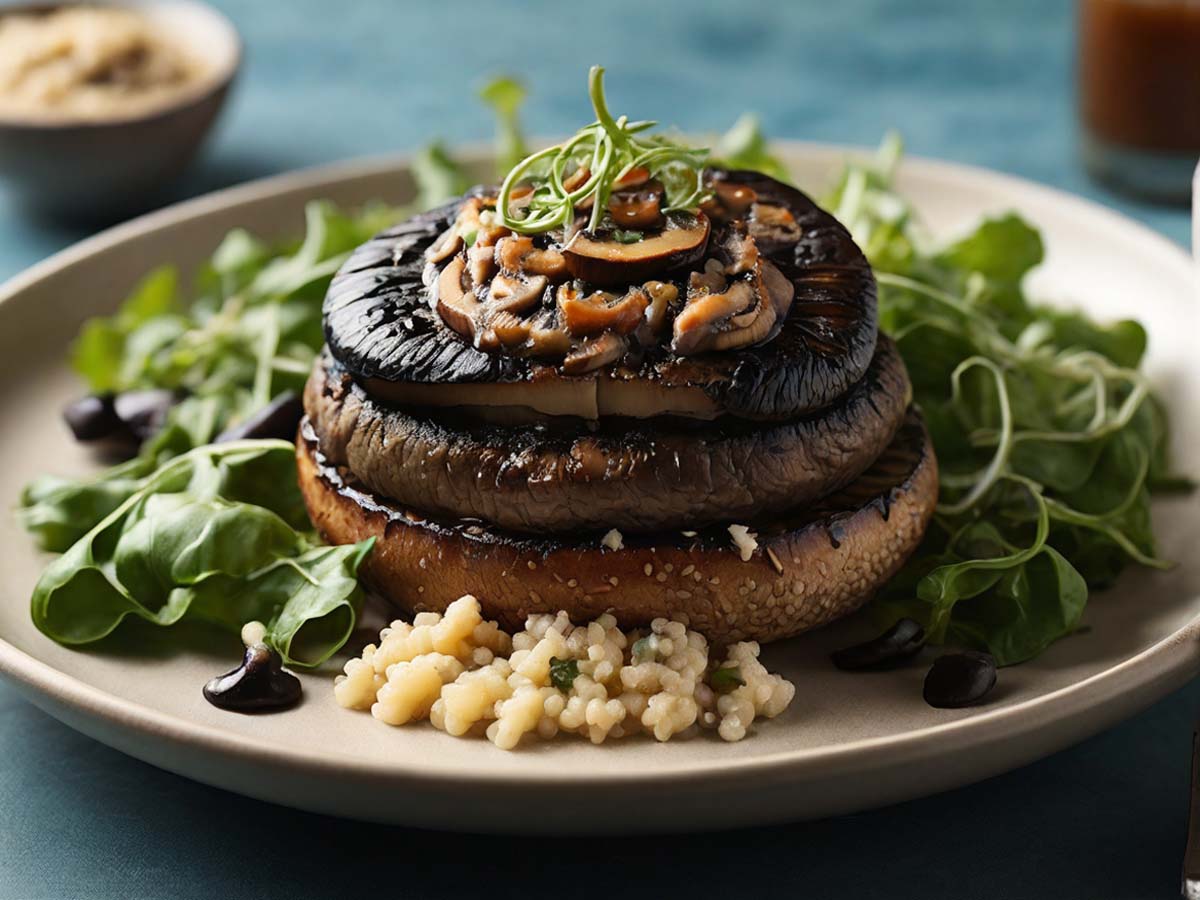 Air Fryer Portobello Mushrooms