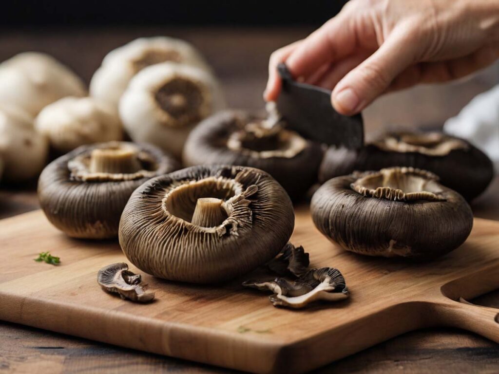 How to Clean and Prep Portobello Mushrooms for Stuffing