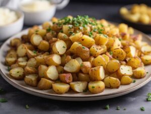 Cooked Frozen Diced Potatoes in Air Fryer