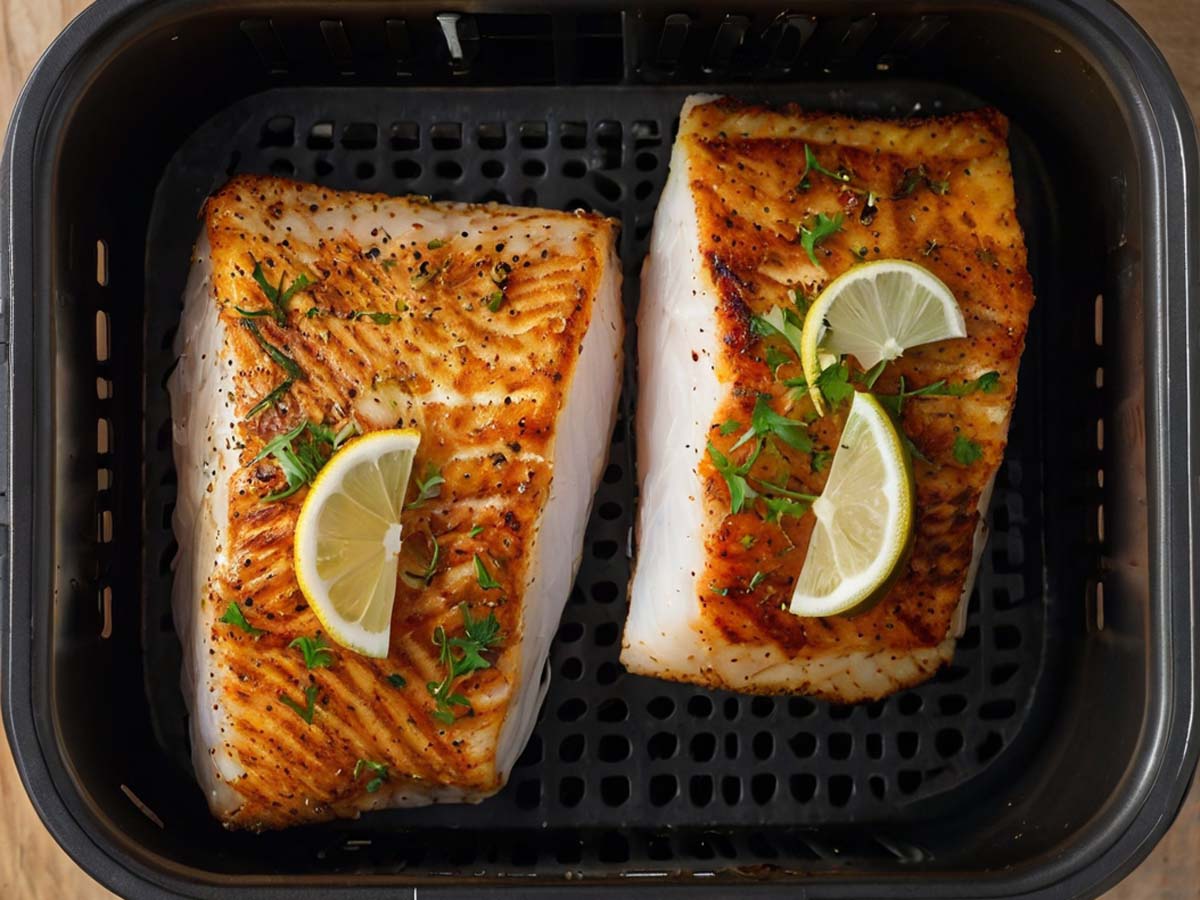 Healthy Air Fryer Halibut Recipe, Ready in 16 Minutes KitGiz