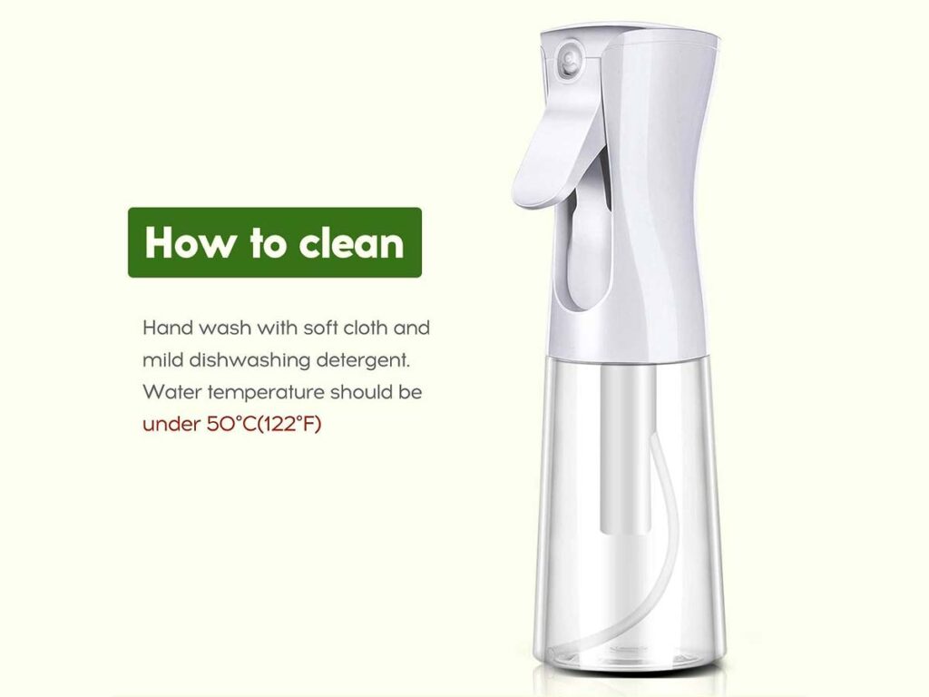 How to clean oil sprayer for cooking