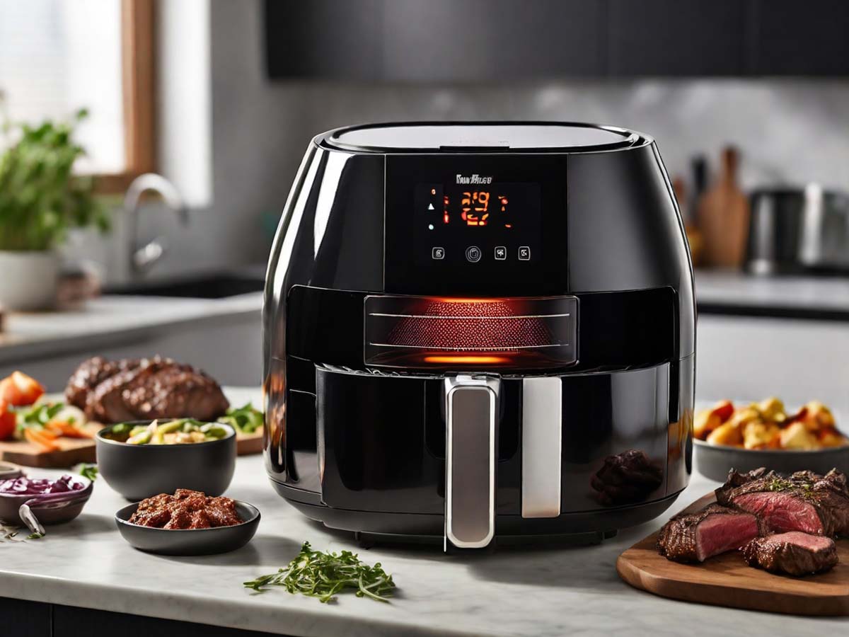 Air Fryer Chuck Eye Steak in 15 Minutes KitGiz