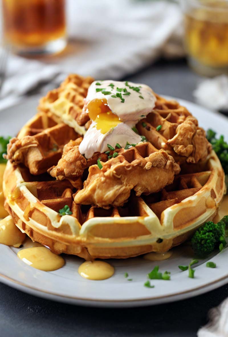 Air Fryer Chicken and Waffles Recipe
