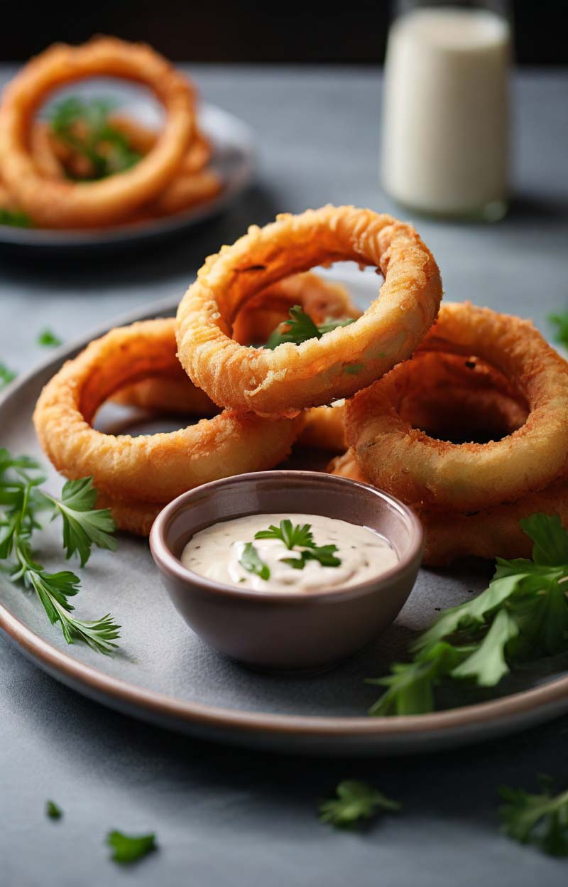 Air Fryer Onion Rings No Breadcrumbs Recipe