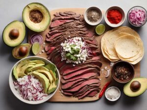 Ingredients for Air Fryer Steak Tacos Recipe