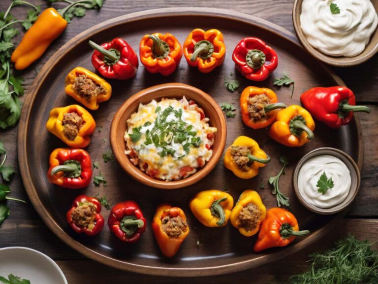 Air Fryer Stuffed Mini Peppers