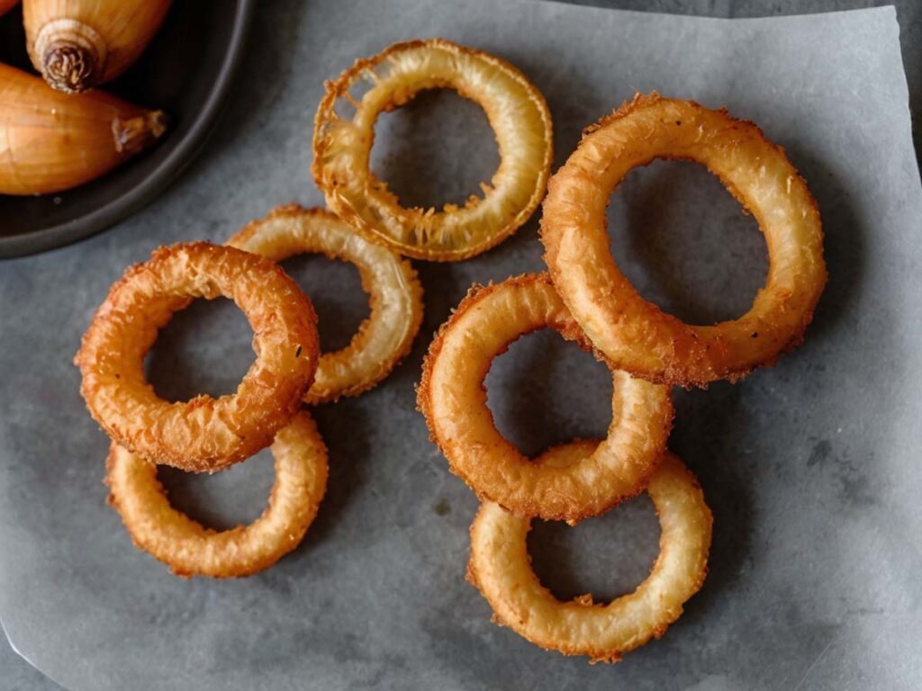 Crispy Air Fryer Onion Rings No Breadcrumbs