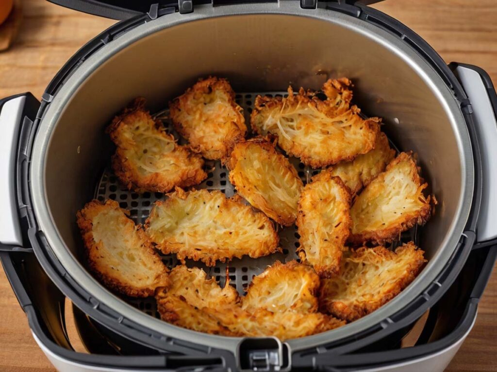 Cooking Process of Hash Browns in Air Fryer