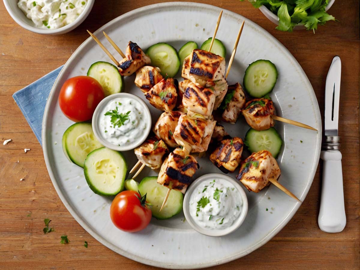 Air Fryer Chicken Souvlaki A Healthy Recipe Ready in 22 Minutes KitGiz