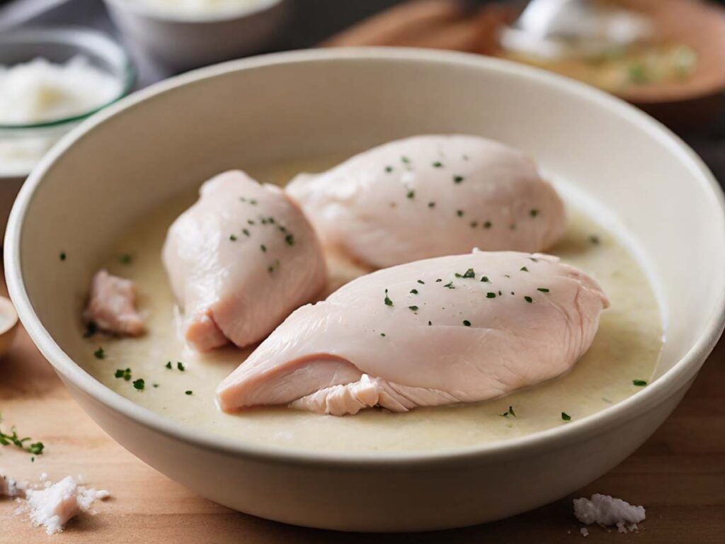 Preparing chicken breasts for air fryer