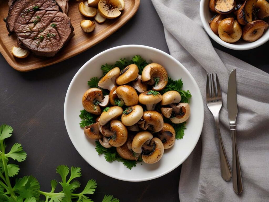 How to Serve Cooked Garlic Mushrooms