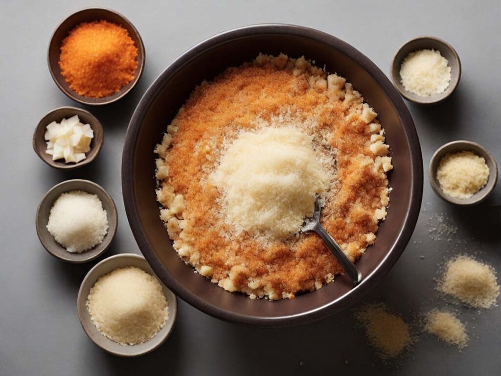 Parmesan and Breadcrumb Mixture for Halibut Coating