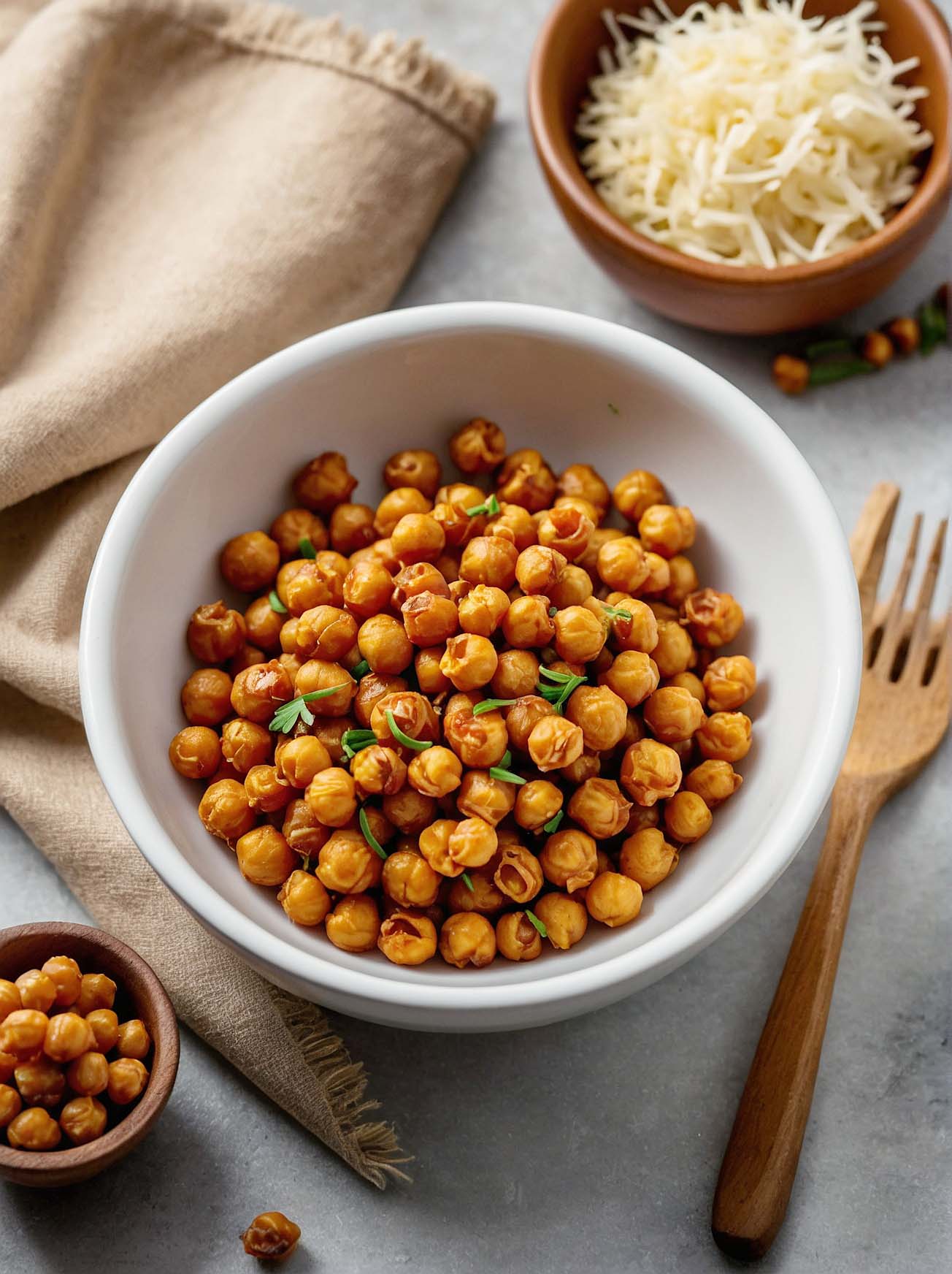 Spicy Roasted Chickpeas Air Fryer