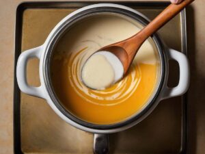 Enriching butternut squash soup with coconut milk