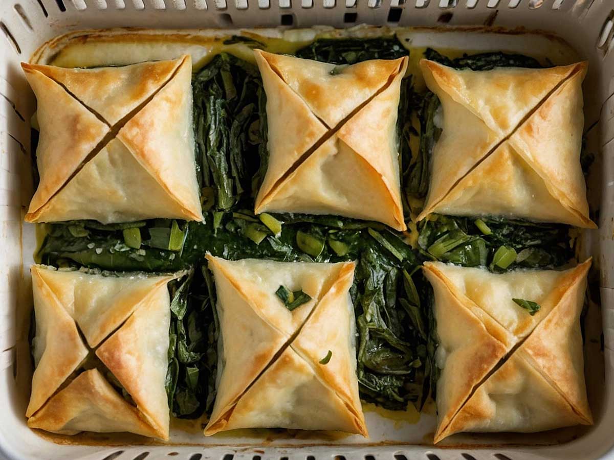 Air Fryer Frozen Spanakopita: Crispy and Delicious in Just Minutes | KitGiz