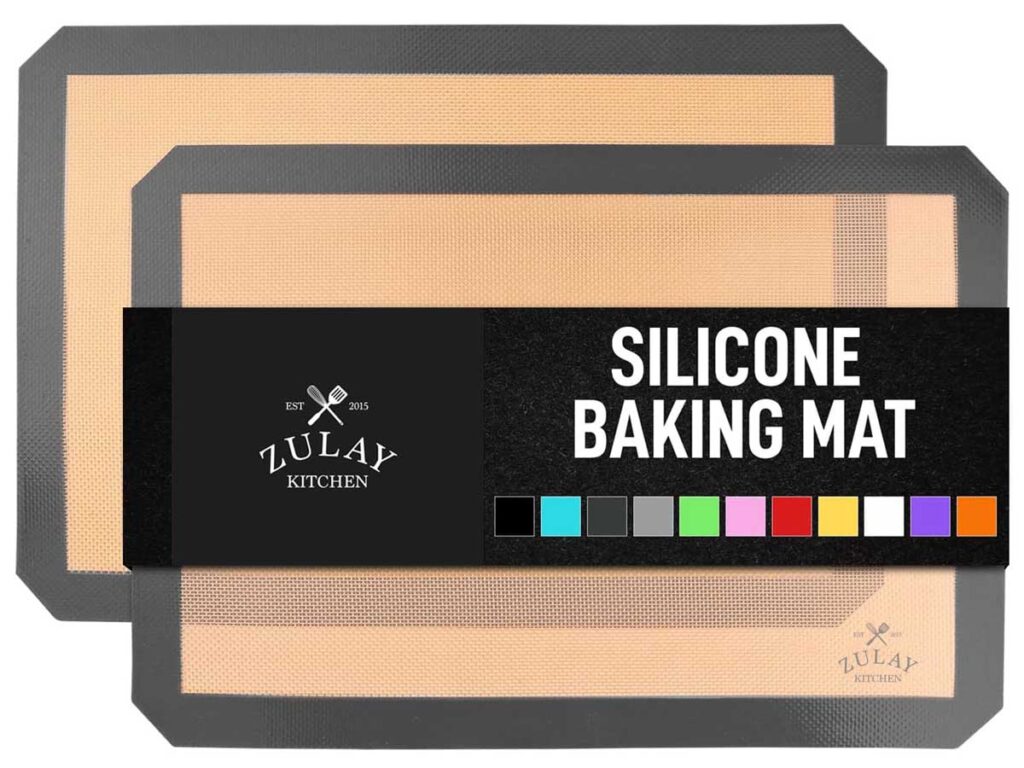 Zulay Kitchen 2-Pack Silicone Baking Mat Sheet