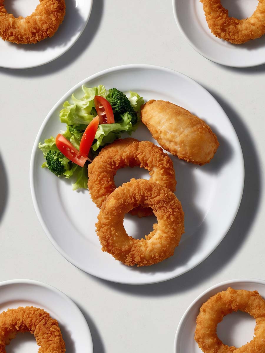 serving air fry chicken rings