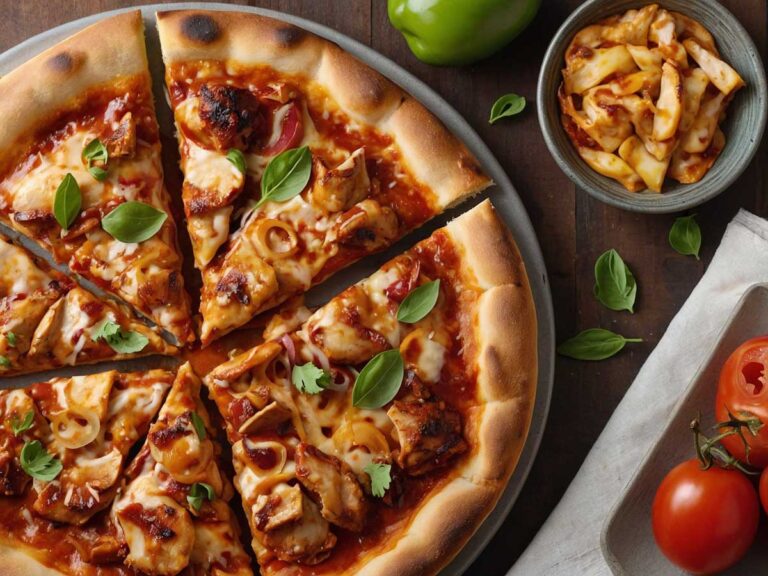 Air Fryer BBQ Chicken Pizza