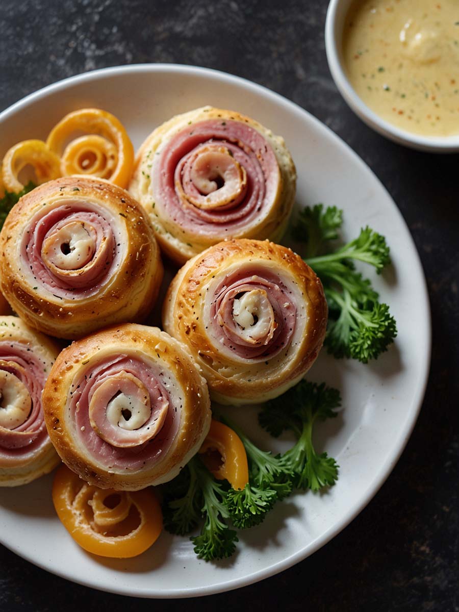 Air Fryer Ham and Cheese Pinwheels Recipe