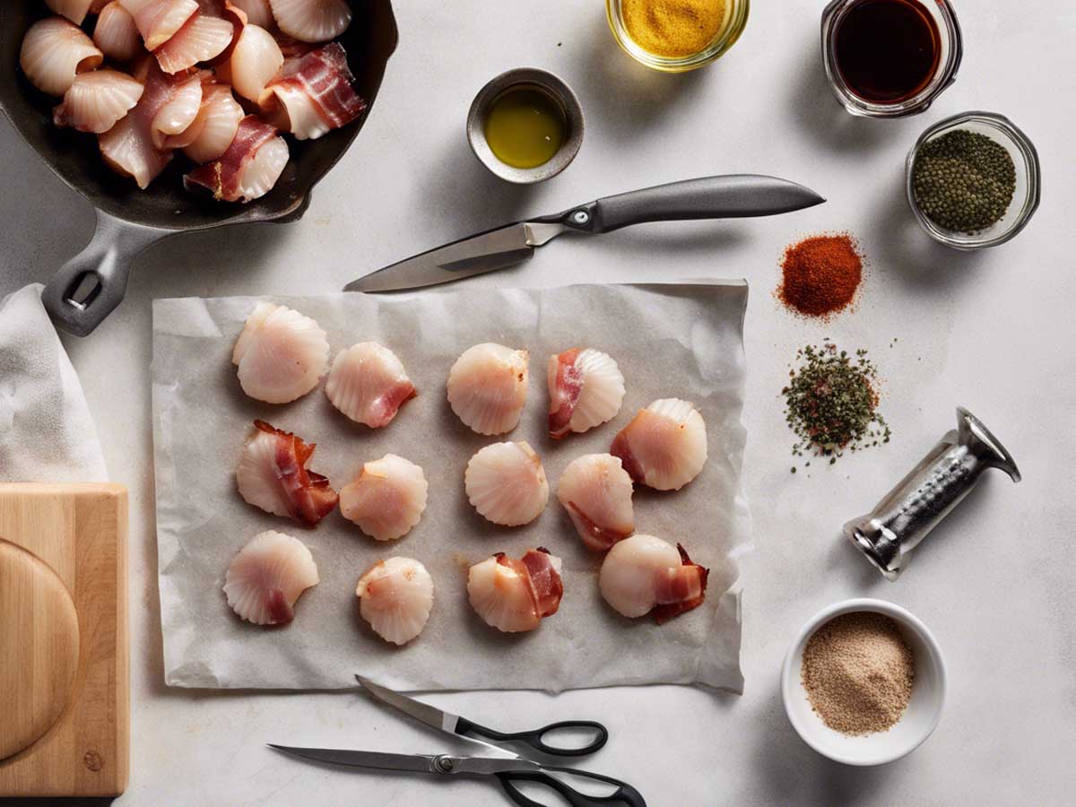 Air Fryer Frozen Bacon-Wrapped Scallops: Easy Appetizer Recipe | KitGiz