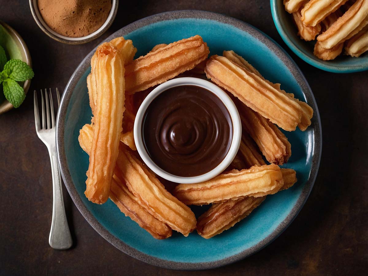 Air Fryer Frozen Churros Quick and Easy Dessert Recipe KitGiz