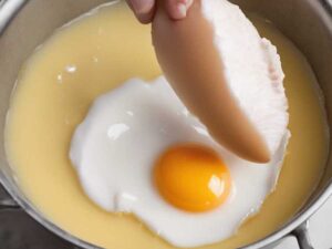 Coating Cod with Egg Wash