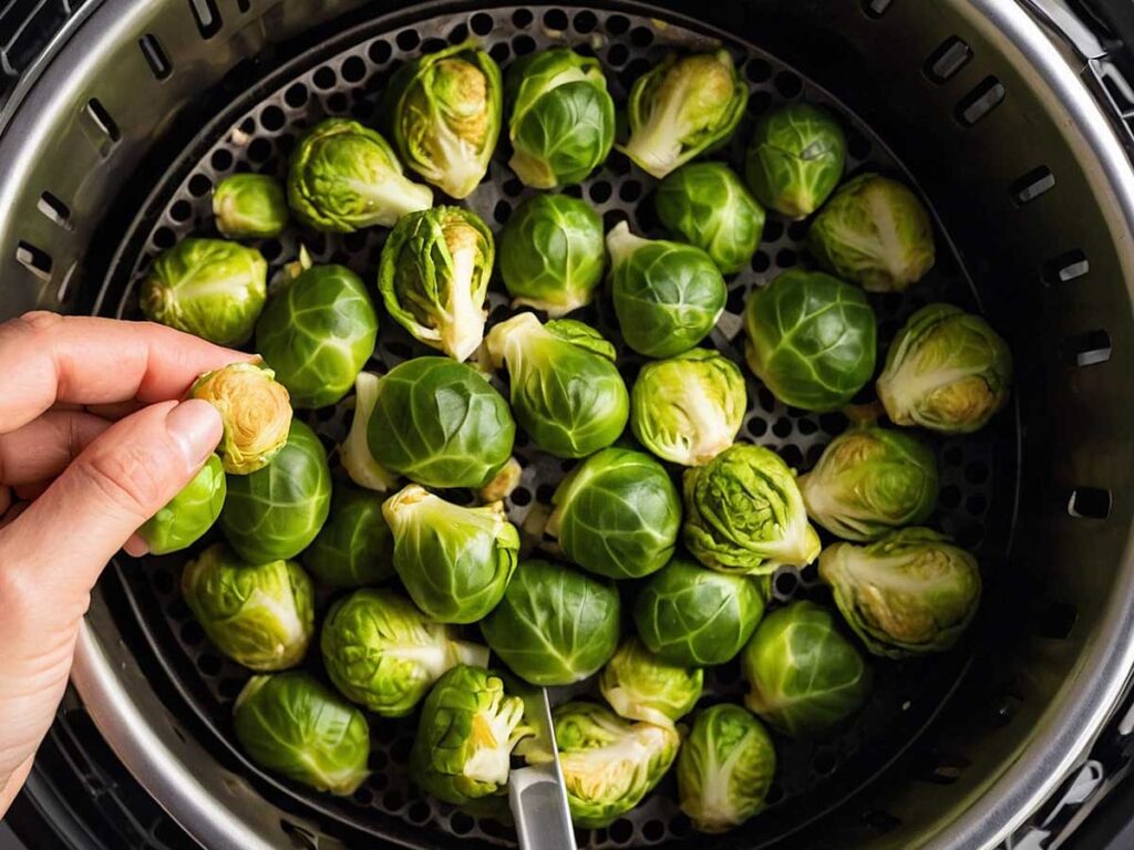 Cooking Brussels sprouts in the air fryer