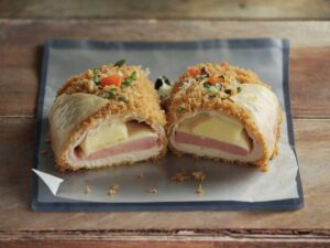 Ready to Cook Barber Foods Chicken Cordon Bleu in air fryer