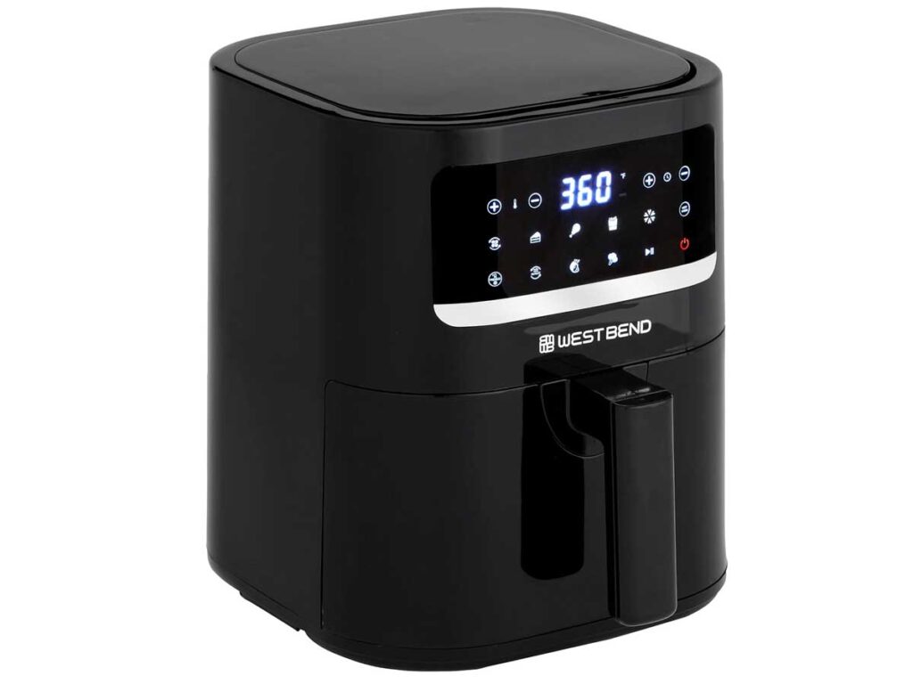 West Bend Compact Air Fryer 5-Quart Capacity with Digital Controls