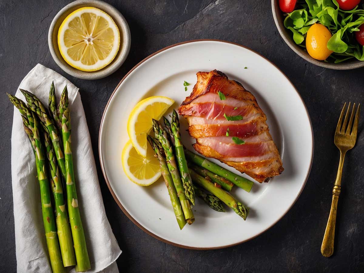 air fryer prosciutto wrapped asparagus