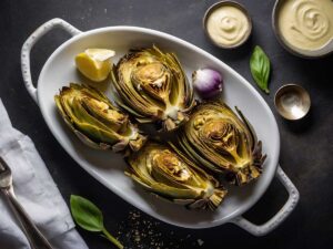 Air Fryer Roasted Artichokes