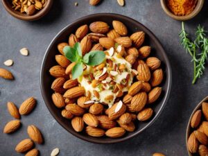 Air Fryer Spicy Roasted Almonds