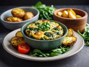 Air Fryer Spinach Frittata