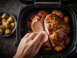 Cooking stuffed pork tenderloin at 400 degrees Fahrenheit