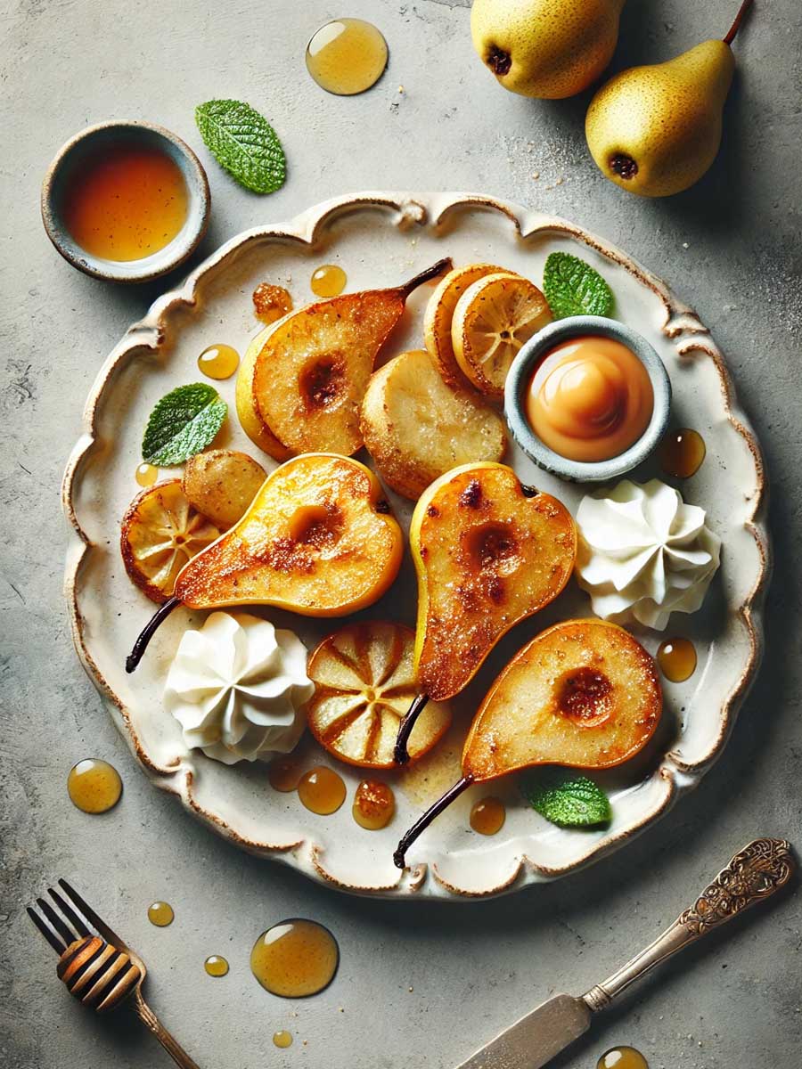 serving idea for air fryer pears