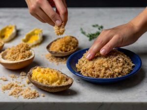 Breading the Mushrooms