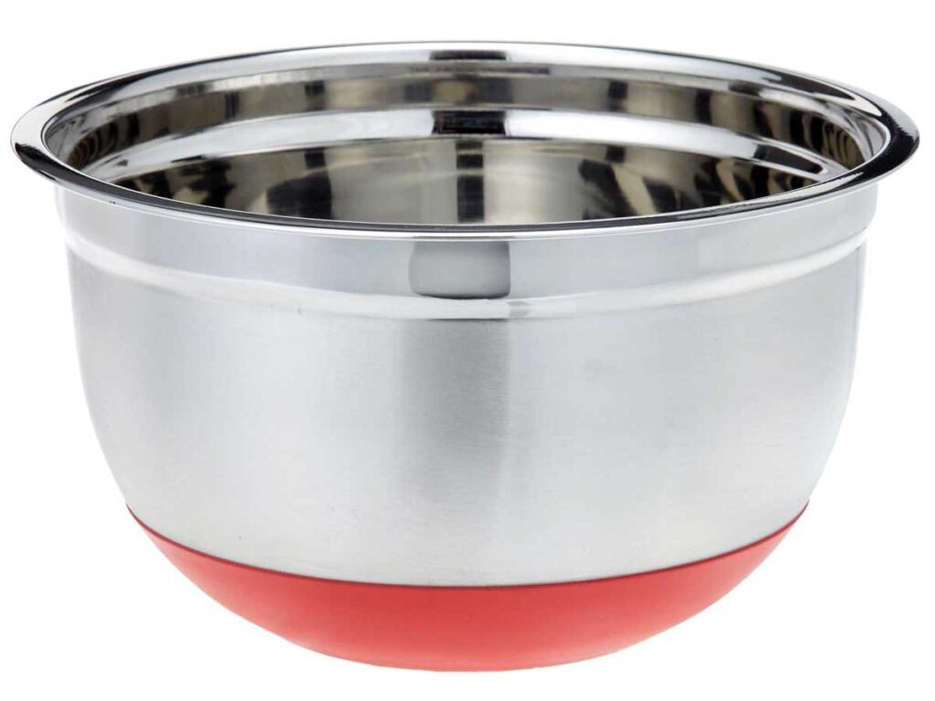 ExcelSteel 5-Quart Stainless Steel Non Skid Base Mixing Bowl