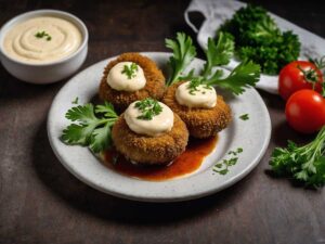 Air Fryer Breaded Stuffed Mushrooms