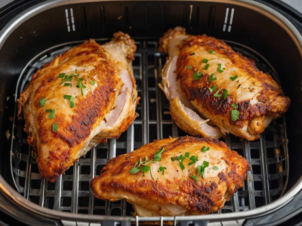 Cooking stuffed chicken breasts in the air fryer