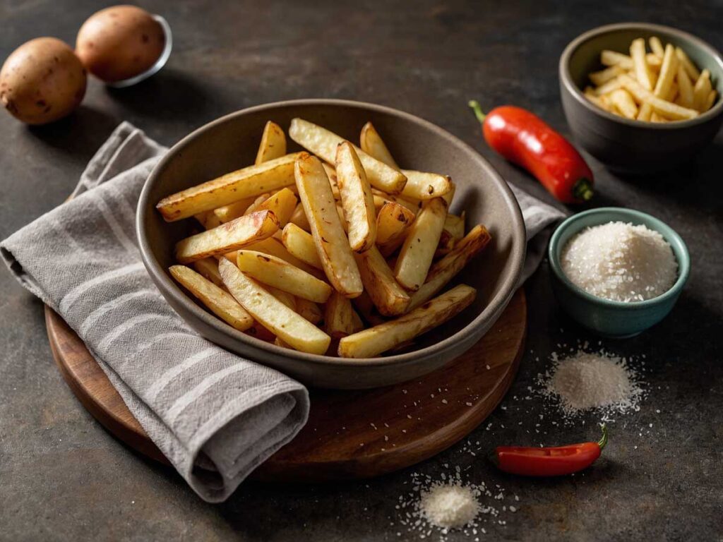 Drying and Seasoning Potatoes